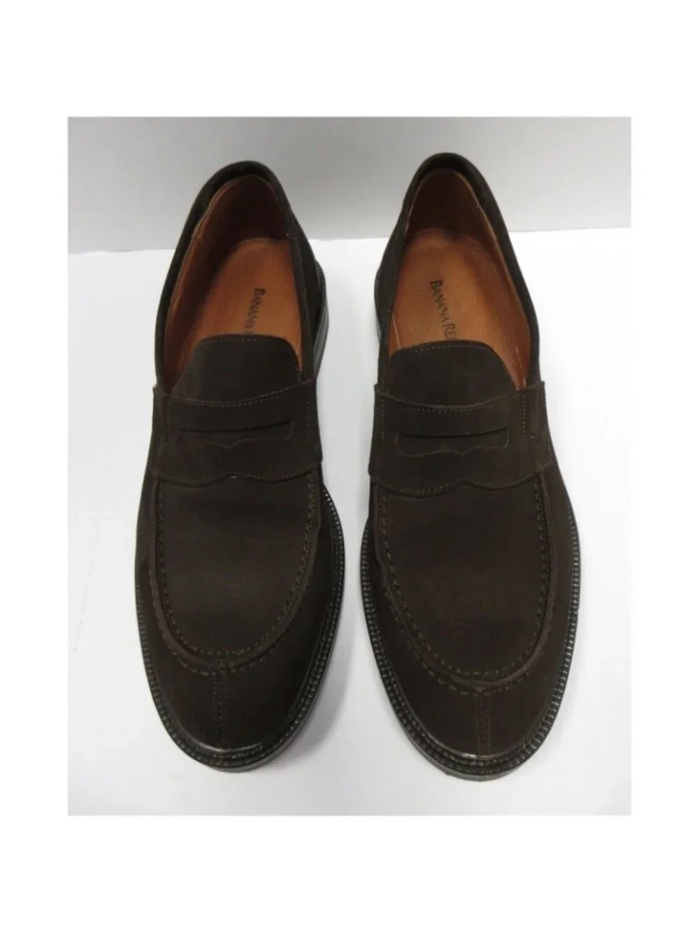 Banana Republic Shoes 10 D Loafer Penny Suede Slip On Italy Made NEW